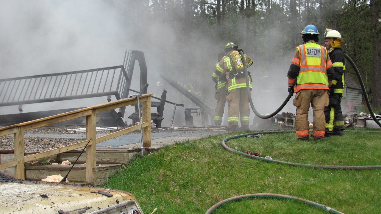 Explosion levels home outside Grand Rapids
